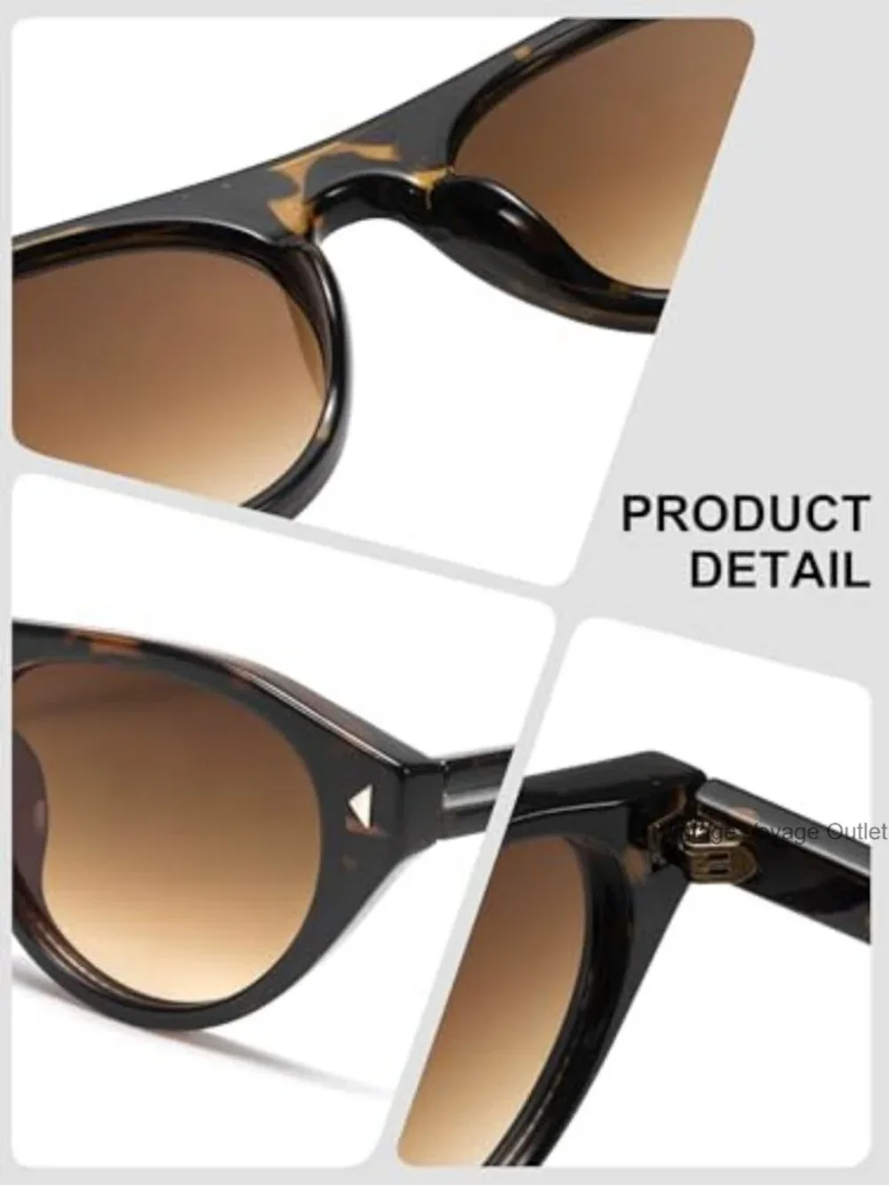 Retro Oval Cat Eye Sunglasses UV400 Protection Women Men Fashion Shades